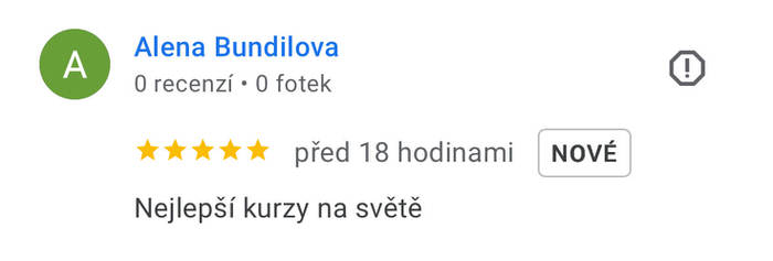 Reference na kurz angličtiny jazykové školy Top English, lektorky Ivany Bártkové. Alena Budilová píše: Nejlepší kurzy na světě.